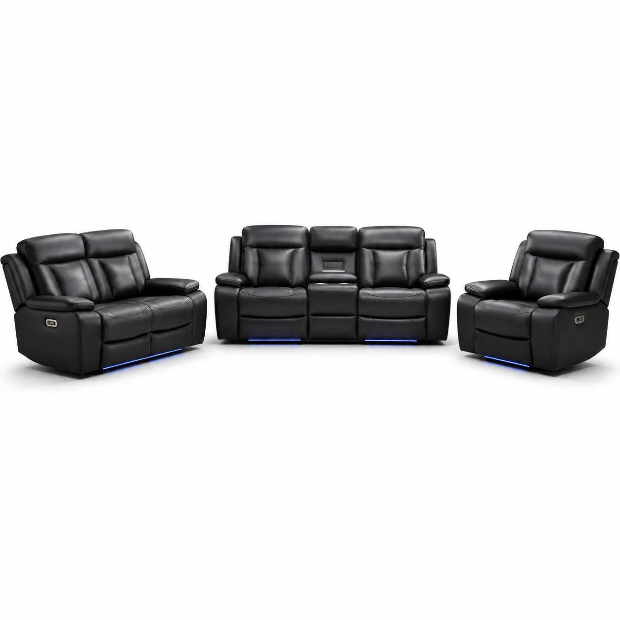 Savilla Leather Suite