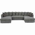 Zeus U Shape Sofa Grey