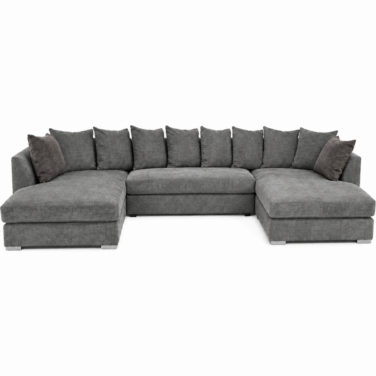 Zeus U Shape Sofa Grey